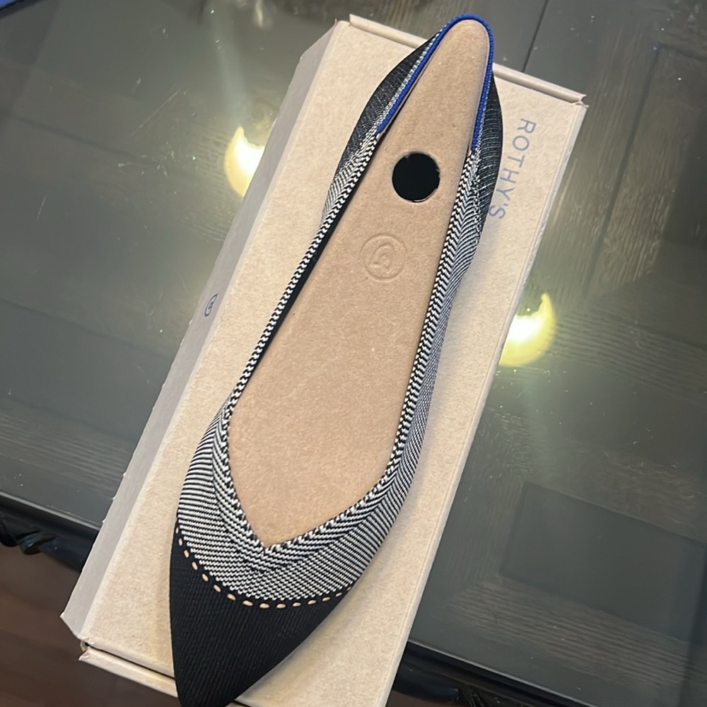 Rothy’s flat shoes . Never worn . Recently purchased.